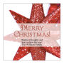 Small Square Christmas Star Christmas Labels
